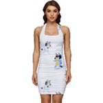 Bluey, Bluey merch, Bluey pattern, Bluey Bluey, bingo, Bluey design, bluey dog Sleeveless Wide Square Neckline Ruched Bodycon Dress Bluey, Bluey merch, Bluey pattern, Bluey Bluey, bingo, Bluey design, bluey dog Sleeveless Wide Square Neckline Ruched Bodycon Dress