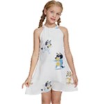 Bluey, Bluey merch, Bluey pattern, Bluey Bluey, bingo, Bluey design, bluey dog Kids Halter Collar Waist Tie Chiffon Dress Bluey, Bluey merch, Bluey pattern, Bluey Bluey, bingo, Bluey design, bluey dog Kids Halter Collar Waist Tie Chiffon Dress