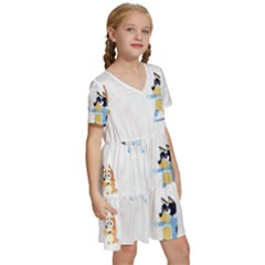 Kids  Short Sleeve Tiered Mini Dress 