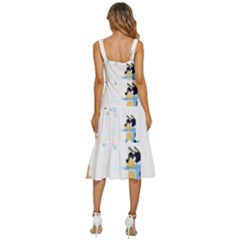 Women s Sleeveless Corset Midi Dress 