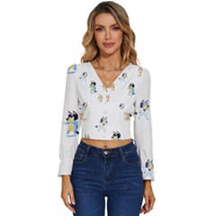 Long Sleeve V-Neck Top 