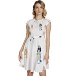 Bluey, Bluey merch, Bluey pattern, Bluey Bluey, bingo, Bluey design, bluey dog Cap Sleeve High Waist Dress Bluey, Bluey merch, Bluey pattern, Bluey Bluey, bingo, Bluey design, bluey dog Cap Sleeve High Waist Dress