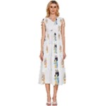 Bluey, Bluey merch, Bluey pattern, Bluey Bluey, bingo, Bluey design, bluey dog V-Neck Drawstring Shoulder Sleeveless Maxi Dress Bluey, Bluey merch, Bluey pattern, Bluey Bluey, bingo, Bluey design, bluey dog V-Neck Drawstring Shoulder Sleeveless Maxi Dress