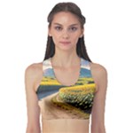 Sunflowers Flowers Nature Fitness Sports Bra