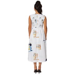 Sleeveless Round Neck Midi Dress 