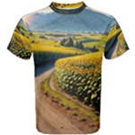 Sunflowers Flowers Nature Men s Cotton T-Shirt