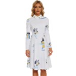 Bluey, Bluey merch, Bluey pattern, Bluey Bluey, bingo, Bluey design, bluey dog Long Sleeve Shirt Collar A-Line Dress Bluey, Bluey merch, Bluey pattern, Bluey Bluey, bingo, Bluey design, bluey dog Long Sleeve Shirt Collar A-Line Dress