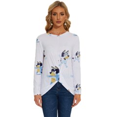 Long Sleeve Crew Neck Pullover Top 