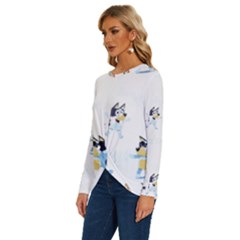 Long Sleeve Crew Neck Pullover Top 