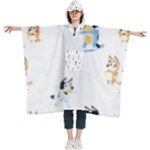 Bluey, Bluey merch, Bluey pattern, Bluey Bluey, bingo, Bluey design, bluey dog Women s Hooded Rain Ponchos Bluey, Bluey merch, Bluey pattern, Bluey Bluey, bingo, Bluey design, bluey dog Women s Hooded Rain Ponchos