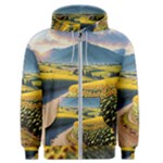 Sunflowers Flowers Nature Men s Zipper Hoodie