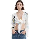 Trumpet Sleeve Cropped Top 