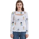 Women s Cut Out Long Sleeve T-Shirt 