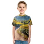 Sunflowers Flowers Nature Kids  Sport Mesh T-Shirt