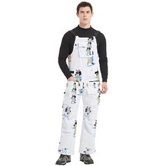 Men s Side Zip Front Pouch Ski And Snowboard Bib Pants	 