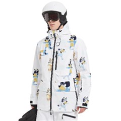Men s Multi Pockets Zip Ski and Snowboard Waterproof Breathable Jacket 