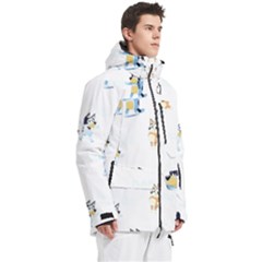 Men s Multi Pockets Zip Ski and Snowboard Waterproof Breathable Jacket 