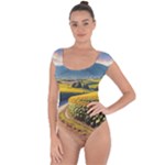 Sunflowers Flowers Nature Short Sleeve Leotard 