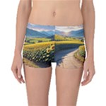 Sunflowers Flowers Nature Boyleg Bikini Bottoms