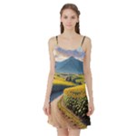 Sunflowers Flowers Nature Satin Night Slip