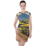 Sunflowers Flowers Nature Drawstring Hooded Dress