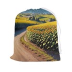 Sunflowers Flowers Nature Drawstring Pouch (2XL)