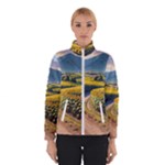 Sunflowers Flowers Nature Women s Bomber Jacket
