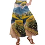 Sunflowers Flowers Nature Women s Satin Palazzo Pants
