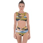 Sunflowers Flowers Nature Bandaged Up Bikini Set 