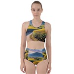 Sunflowers Flowers Nature Racer Back Bikini Set