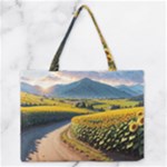 Sunflowers Flowers Nature Zipper Medium Tote Bag