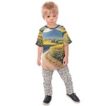 Sunflowers Flowers Nature Kids  Raglan T-Shirt