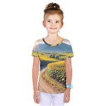 Sunflowers Flowers Nature Kids  One Piece T-Shirt