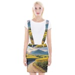 Sunflowers Flowers Nature Braces Suspender Skirt