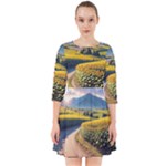 Sunflowers Flowers Nature Smock Dress