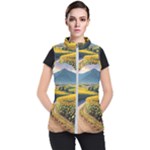 Sunflowers Flowers Nature Women s Puffer Vest
