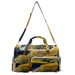 Sunflowers Flowers Nature Sports Gym Duffle Bag with Shoe Compartment