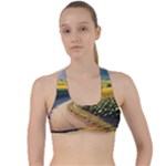 Sunflowers Flowers Nature Criss Cross Racerback Sports Bra