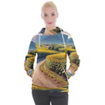 Sunflowers Flowers Nature Women s Hooded Pullover