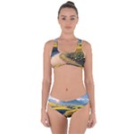 Sunflowers Flowers Nature Criss Cross Bikini Set
