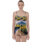 Sunflowers Flowers Nature Babydoll Tankini Set
