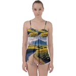 Sunflowers Flowers Nature Babydoll Tankini Top