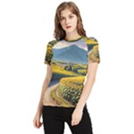 Sunflowers Flowers Nature Women s Short Sleeve Rash Guard