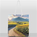 Sunflowers Flowers Nature Full Print Rope Handle Tote (Large)
