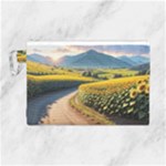 Sunflowers Flowers Nature Canvas Cosmetic Bag (Large)