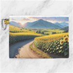 Sunflowers Flowers Nature Canvas Cosmetic Bag (XL)