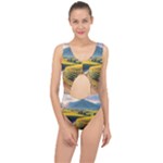 Sunflowers Flowers Nature Center Cut Out Swimsuit