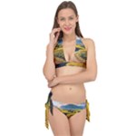 Sunflowers Flowers Nature Tie It Up Bikini Set