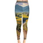 Sunflowers Flowers Nature Inside Out Leggings