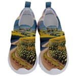 Sunflowers Flowers Nature Kids  Velcro No Lace Shoes